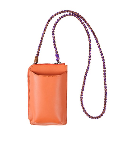 GeeRA(ジーラ)の「編みショルダーマルチモバイルバッグ(ショルダーバッグ・レディース・オレンジ/イエロー/ブラック/オフホワイト・FREE)」の16枚目の写真