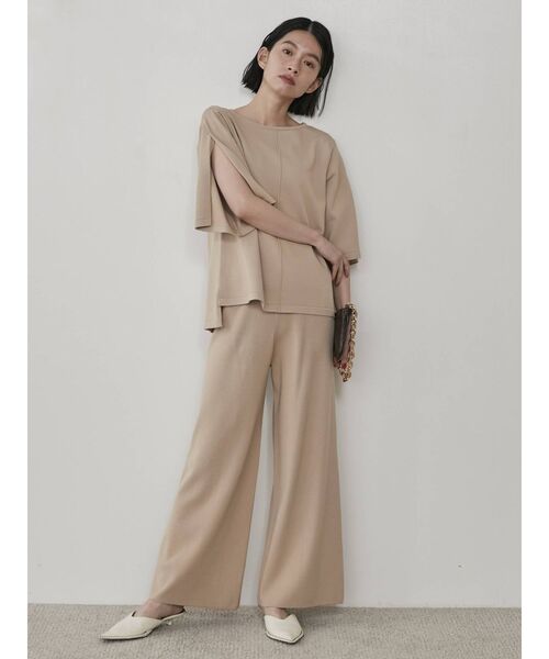 COTORICA（コトリカ）の「配色ウォッシャブルニットパンツ（その他パンツ・レディース・ブラック/ベージュ/カーキ/オレンジ/ブルー・FREE）」の16枚目の写真
