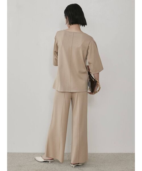 COTORICA（コトリカ）の「配色ウォッシャブルニットパンツ（その他パンツ・レディース・ブラック/ベージュ/カーキ/オレンジ/ブルー・FREE）」の10枚目の写真