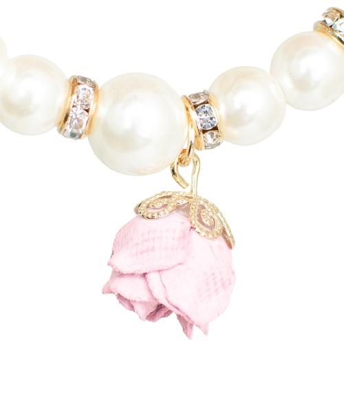 ROJITA（ロジータ）の「ランダムパーツキラキラブレスレット（ブレスレット・レディース・ブラック/ピンク・FREE）」の6枚目の写真