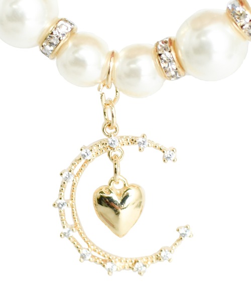 ROJITA（ロジータ）の「ランダムパーツキラキラブレスレット（ブレスレット・レディース・ブラック/ピンク・FREE）」の5枚目の写真