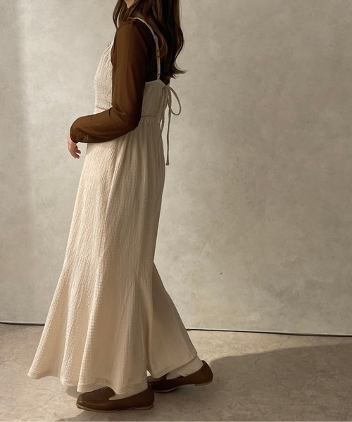 apres jour clair（アプレジュールクレア）の「【apres jour clair】マーメイドキャミワンピ―ス【ZOZOTOWN限定アイテム】（ワンピース・レディース・アイボリー/ベージュ/ブラウン系その他・X-LARGE/フリー）」の7枚目の写真