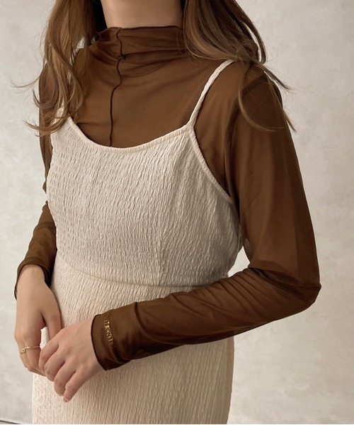 apres jour clair（アプレジュールクレア）の「【apres jour clair】マーメイドキャミワンピ―ス【ZOZOTOWN限定アイテム】（ワンピース・レディース・アイボリー/ベージュ/ブラウン系その他・X-LARGE/フリー）」の9枚目の写真