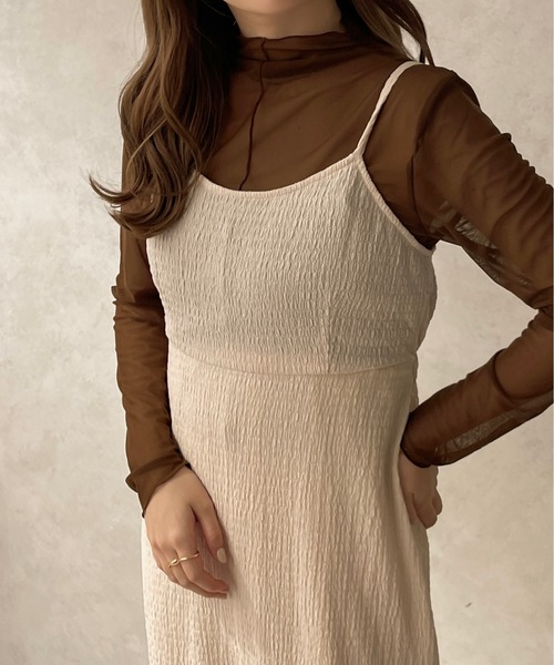 apres jour clair（アプレジュールクレア）の「【apres jour clair】マーメイドキャミワンピ―ス【ZOZOTOWN限定アイテム】（ワンピース・レディース・アイボリー/ベージュ/ブラウン系その他・X-LARGE/フリー）」の10枚目の写真