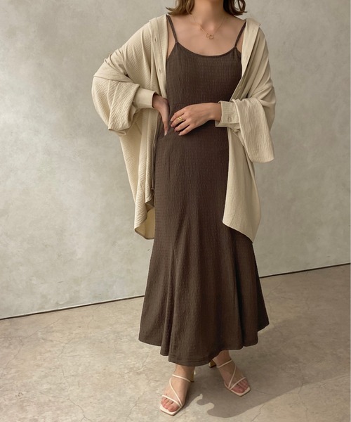 apres jour clair（アプレジュールクレア）の「【apres jour clair】マーメイドキャミワンピ―ス【ZOZOTOWN限定アイテム】（ワンピース・レディース・アイボリー/ベージュ/ブラウン系その他・X-LARGE/フリー）」の15枚目の写真