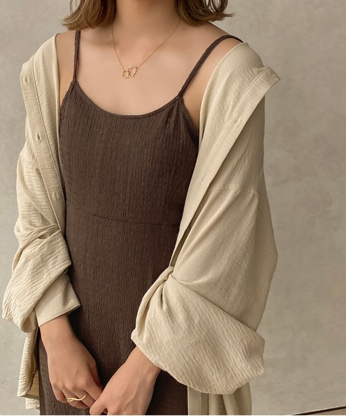 apres jour clair（アプレジュールクレア）の「【apres jour clair】マーメイドキャミワンピ―ス【ZOZOTOWN限定アイテム】（ワンピース・レディース・アイボリー/ベージュ/ブラウン系その他・X-LARGE/フリー）」の16枚目の写真