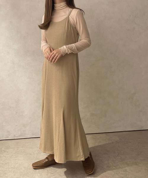 apres jour clair（アプレジュールクレア）の「【apres jour clair】マーメイドキャミワンピ―ス【ZOZOTOWN限定アイテム】（ワンピース・レディース・アイボリー/ベージュ/ブラウン系その他・X-LARGE/フリー）」の21枚目の写真