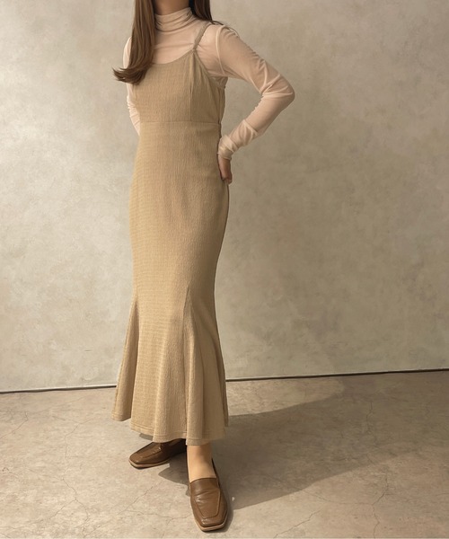 apres jour clair（アプレジュールクレア）の「【apres jour clair】マーメイドキャミワンピ―ス【ZOZOTOWN限定アイテム】（ワンピース・レディース・アイボリー/ベージュ/ブラウン系その他・X-LARGE/フリー）」の22枚目の写真
