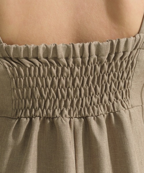 NEUNA（ヌナ）の「【SML展開/ストラップ調節可能】ストラップリボンキャミロングワンピース（ワンピース・レディース・ブラック/アイボリー/モカ/ブラウン・MEDIUM/LARGE/SMALL）」の19枚目の写真