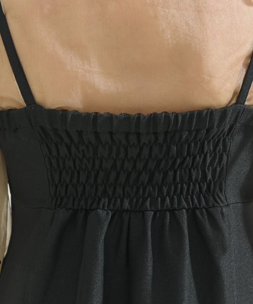 NEUNA（ヌナ）の「【SML展開/ストラップ調節可能】ストラップリボンキャミロングワンピース（ワンピース・レディース・ブラック/アイボリー/モカ/ブラウン・MEDIUM/LARGE/SMALL）」の12枚目の写真