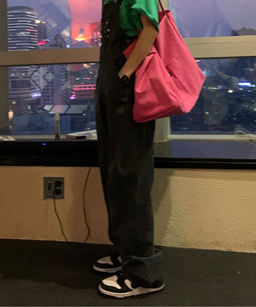 c.u.l（シーユーエル）の「キャンパスカラートートバッグ cula376（トートバッグ・レディース・ピンク/グリーン/イエロー/オレンジ・FREE）」の15枚目の写真