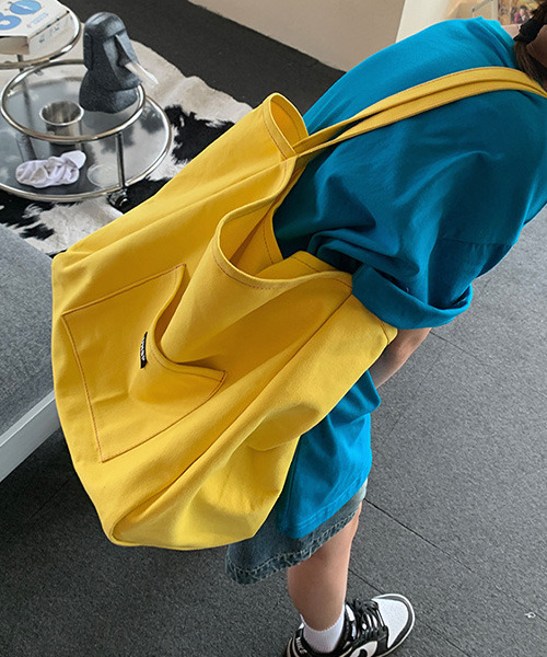 c.u.l（シーユーエル）の「キャンパスカラートートバッグ cula376（トートバッグ・レディース・ピンク/グリーン/イエロー/オレンジ・FREE）」の22枚目の写真