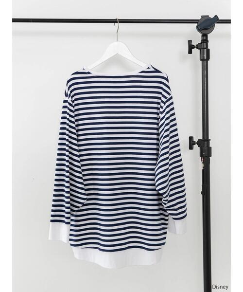 Disney（ディズニー）の「刺繍ボーダーカットプルオーバー/Mickey（Tシャツ/カットソー・レディース・ピンク/グリーン/ネイビー・FREE）」の22枚目の写真