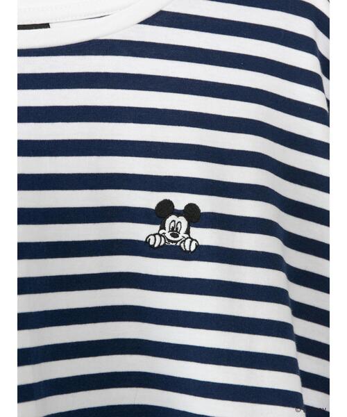Disney（ディズニー）の「刺繍ボーダーカットプルオーバー/Mickey（Tシャツ/カットソー・レディース・ピンク/グリーン/ネイビー・FREE）」の21枚目の写真