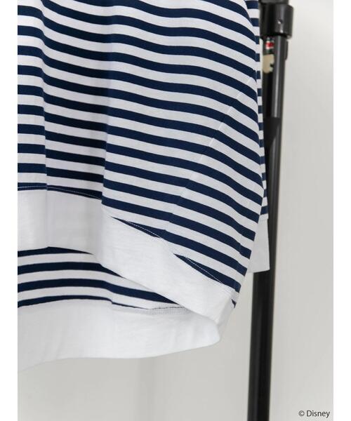 Disney（ディズニー）の「刺繍ボーダーカットプルオーバー/Mickey（Tシャツ/カットソー・レディース・ピンク/グリーン/ネイビー・FREE）」の19枚目の写真