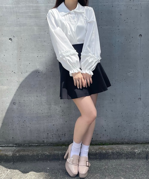 titty&Co. PETIT by poyo(ティティーアンドコープティバイポヨ)の「【titty&Co.PETIT Produce by POYO】フリルスリーブブラウス(シャツ/ブラウス・レディース・ホワイト・FREE)」の17枚目の写真
