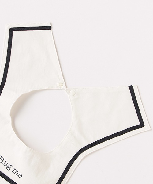 b・ROOM(ビールーム)の「カバーオール&スタイセット(チェック)(ロンパース・キッズ・オフホワイト/ベージュ/ブルーグレー・80cm/70cm)」の5枚目の写真