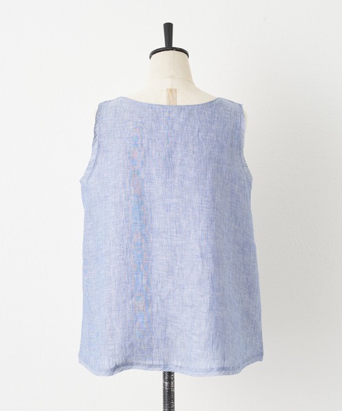 BEARDSLEY(ビアズリー)の「リネンタンク(タンクトップ・レディース・ブラック/ブルー/ホワイト・FREE)」の22枚目の写真