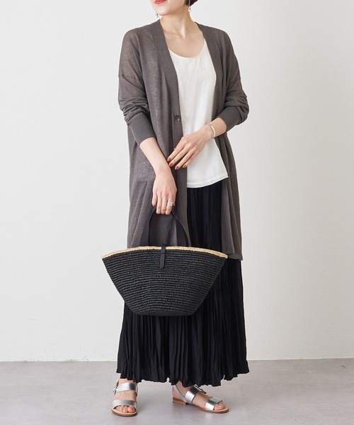 BEARDSLEY(ビアズリー)の「リネンタンク(タンクトップ・レディース・ブラック/ブルー/ホワイト・FREE)」の8枚目の写真