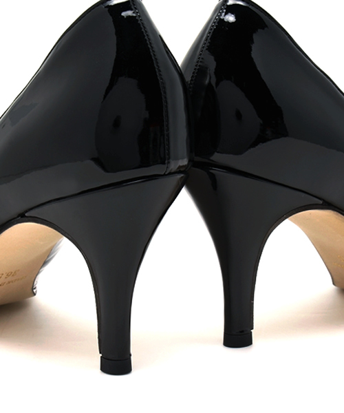 LE TALON（ルタロン）の「【GINGER4月号掲載】◇7.5cmエナメルプレーン（パンプス・レディース・ブラック/ホワイト/ベージュ/イエロー/ネイビー・36/37/35/35.5/38/37.5/36.5）」の8枚目の写真