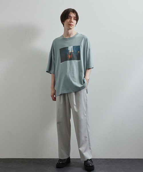 JUNRED（ジュンレッド）の「フォトプリントTシャツ（Tシャツ/カットソー・メンズ・ホワイト/パープル/ブルー・S/M/L）」の20枚目の写真