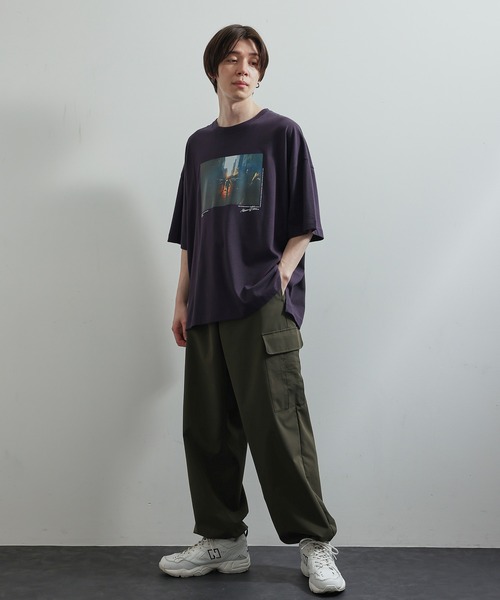 JUNRED（ジュンレッド）の「フォトプリントTシャツ（Tシャツ/カットソー・メンズ・ホワイト/パープル/ブルー・S/M/L）」の19枚目の写真