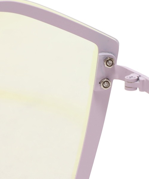 atmos pink(アトモスピンク)の「atmos pink カラーシールドサングラス(サングラス・レディース・ライム/パープル・FREE)」の4枚目の写真