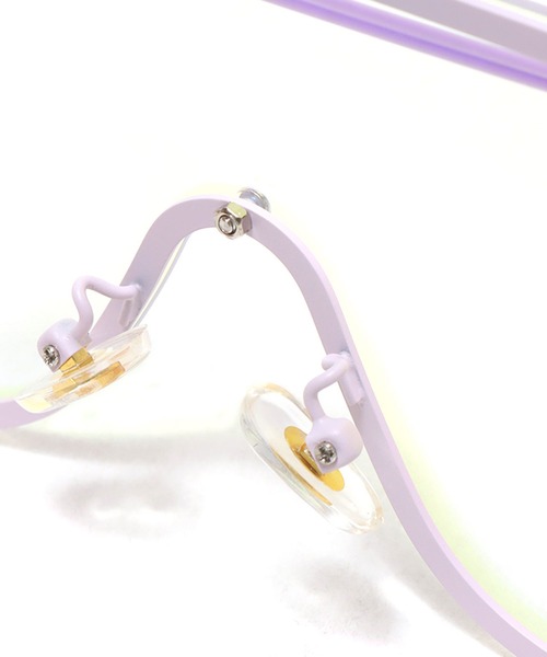 atmos pink(アトモスピンク)の「atmos pink カラーシールドサングラス(サングラス・レディース・ライム/パープル・FREE)」の6枚目の写真