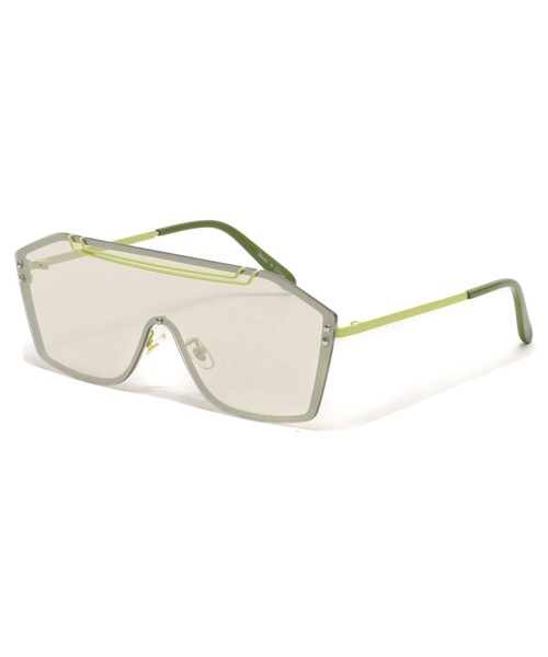 atmos pink(アトモスピンク)の「atmos pink カラーシールドサングラス(サングラス・レディース・ライム/パープル・FREE)」の14枚目の写真