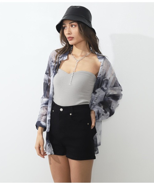 ANAP（アナップ）の「ベアブラトップ（チューブトップ・レディース・ホワイト/ブラック/ベージュ/グレー・FREE）」の4枚目の写真