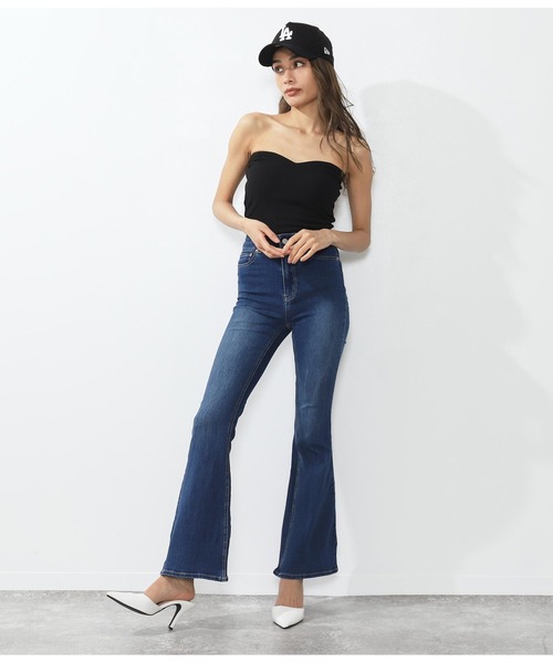 ANAP（アナップ）の「ベアブラトップ（チューブトップ・レディース・ホワイト/ブラック/ベージュ/グレー・FREE）」の9枚目の写真