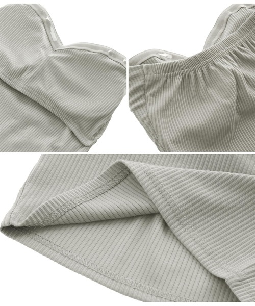 ANAP（アナップ）の「ベアブラトップ（チューブトップ・レディース・ホワイト/ブラック/ベージュ/グレー・FREE）」の7枚目の写真