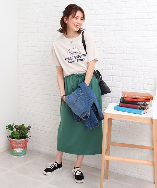 SHOO・LA・RUE(シューラルー)の「◆【S-L】アニマルプリントTシャツ(Tシャツ/カットソー・レディース・ブルー/アイボリー・03/01/02)」の14枚目の写真