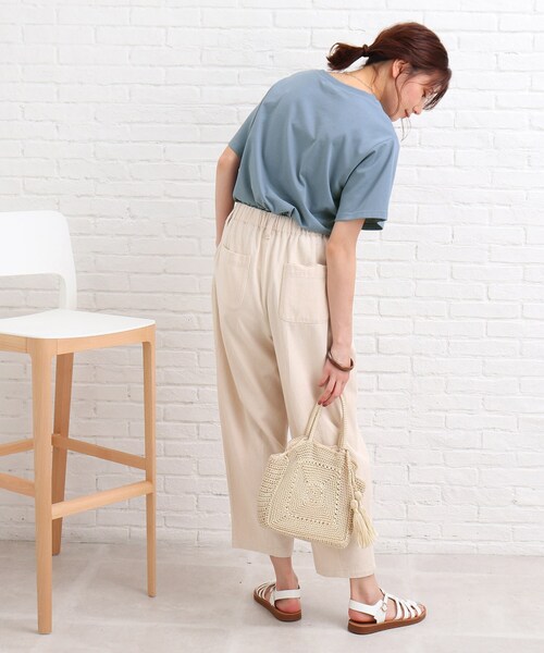 SHOO・LA・RUE(シューラルー)の「◆【S-L】アニマルプリントTシャツ(Tシャツ/カットソー・レディース・ブルー/アイボリー・03/01/02)」の22枚目の写真