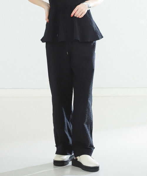 Demi-Luxe BEAMS（デミルクス ビームス）の「Demi-Luxe BEAMS / サッカー タブ付き パンツ（その他パンツ・レディース・ブラック/その他/レッド・38/36）」の11枚目の写真