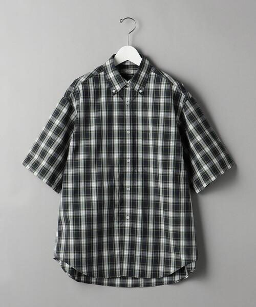 BEAUTY&YOUTH UNITED ARROWS（ビューティーアンドユースユナイテッドアローズ）の「プレップ チェック ボタンダウン グランデシャツ（シャツ/ブラウス・メンズ・ダークグリーン/オフホワイト/コバルトブルー・S/M/L/XL）」の12枚目の写真