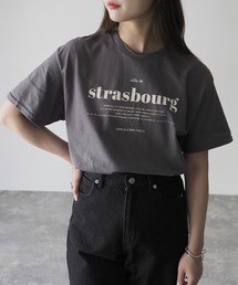 GILDAN strasbourgプリントTシャツ