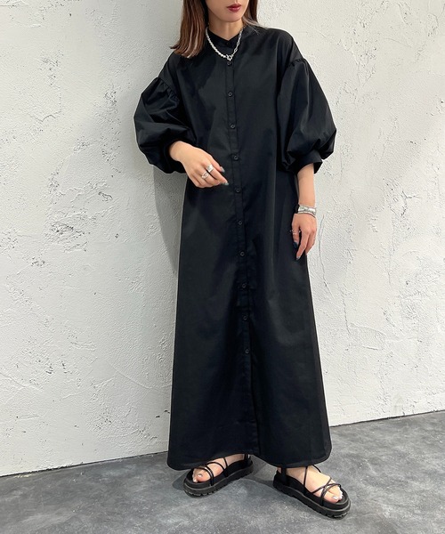 apres jour mignon（アプレジュールミニョン）の「クレリックシャツワンピース【ZOZOTOWN限定アイテム】（ワンピース・レディース・ブラック/ネイビー/オフホワイト/イエロー/ブルー系その他・X-LARGE/フリー）」の18枚目の写真