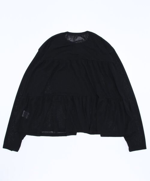 KOBE LETTUCE(コウベレタス)の「ティアードシアーニットソーカーディガン(カーディガン/ボレロ・レディース・ブラック/オフホワイト/ライトパープル/ベビーピンク/レモンイエロー・FREE)」の17枚目の写真