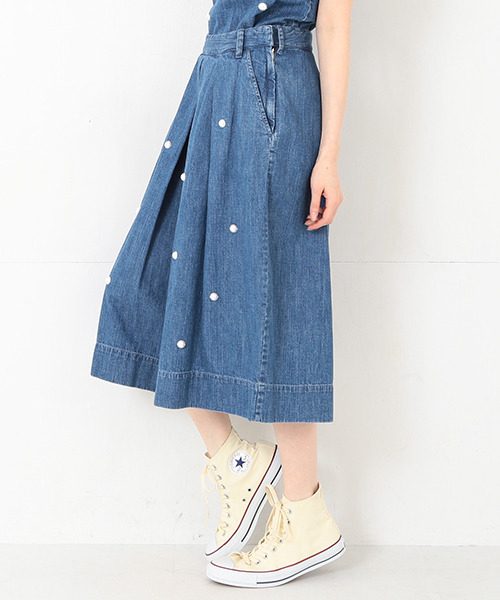 Ray BEAMS（レイビームス）の「●MUVEIL×Ray BEAMS  / 別注 デニム（デニムパンツ・レディース・ブルー・38/36）」の4枚目の写真