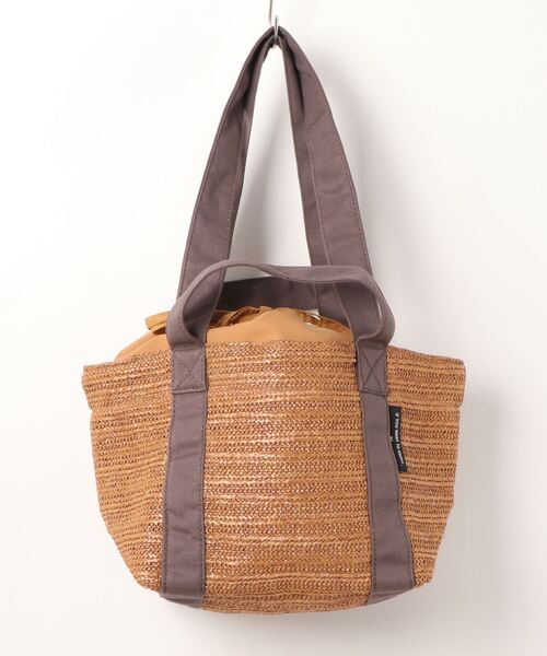 Samansa Mos2 blue（サマンサモスモスブルー）の「雑材2WAYトートバッグ（トートバッグ・レディース・ブラック/ベージュ/キャメル・ﾌﾘ-）」の3枚目の写真