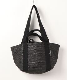 Samansa Mos2 blue | 雑材2WAYトートバッグ(トートバッグ)