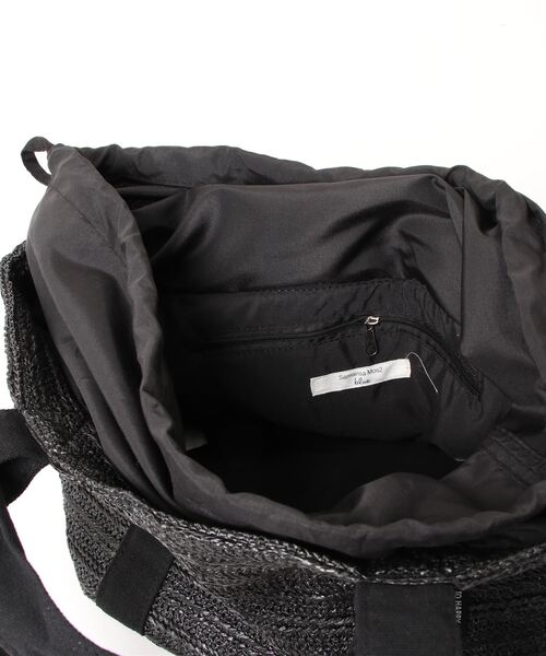 Samansa Mos2 blue（サマンサモスモスブルー）の「雑材2WAYトートバッグ（トートバッグ・レディース・ブラック/ベージュ/キャメル・ﾌﾘ-）」の6枚目の写真