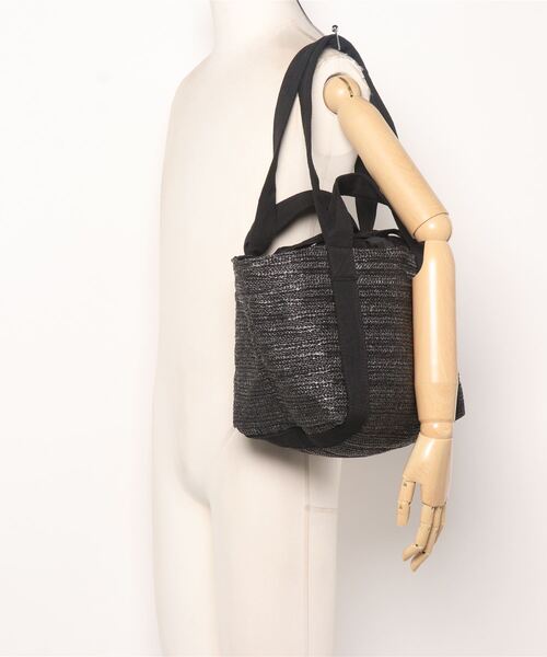 Samansa Mos2 blue（サマンサモスモスブルー）の「雑材2WAYトートバッグ（トートバッグ・レディース・ブラック/ベージュ/キャメル・ﾌﾘ-）」の7枚目の写真