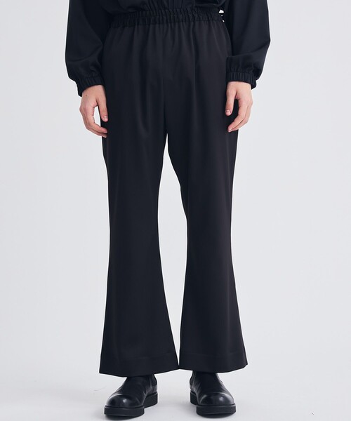 STUDIOUS（ステュディオス）の「EX.Satin pajama pants（スラックス・メンズ・ブラック・FREE）」の2枚目の写真