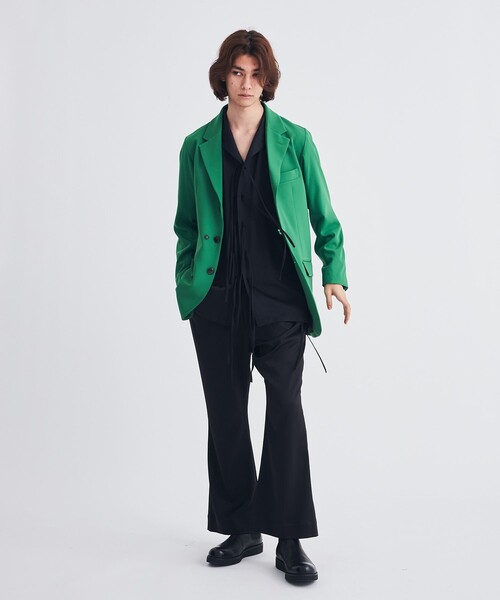 STUDIOUS（ステュディオス）の「EX.Satin pajama pants（スラックス・メンズ・ブラック・FREE）」の3枚目の写真