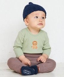 petit main | 【弱酸性】アニマル刺しゅうロンパース(ロンパース)