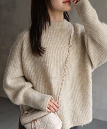 ap retro（アプレトロ）の「モヘアタッチミックスクルーネックニット / ラグランニット（ニット/セーター）」