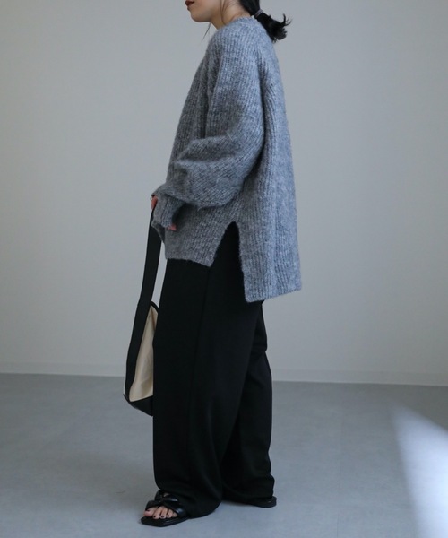 値下げ❗️アーツアンドサイエンスグレー ラグランスリーブセーター　モヘア　サイズ1 値下げ❗️アーツアンドサイエンスグレー ラグランスリーブセーター