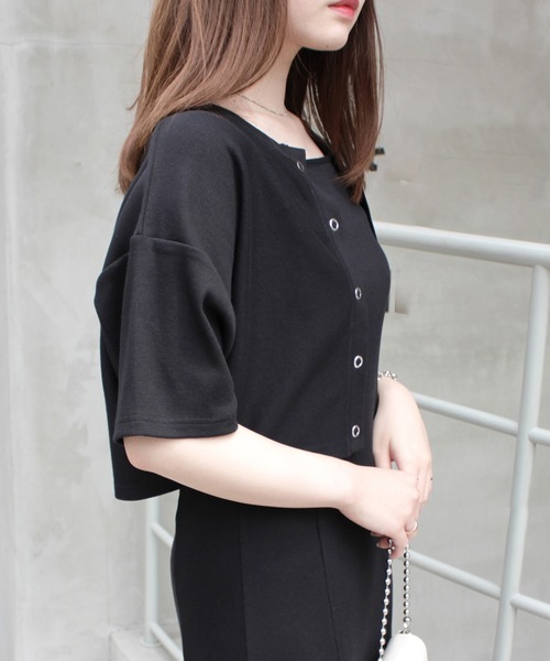 MLI'A（エムリア）の「マーメイドリブキャミワンピース（ワンピース・レディース・ブラック/オレンジ/グリーン/モカ/アイボリー・M）」の19枚目の写真